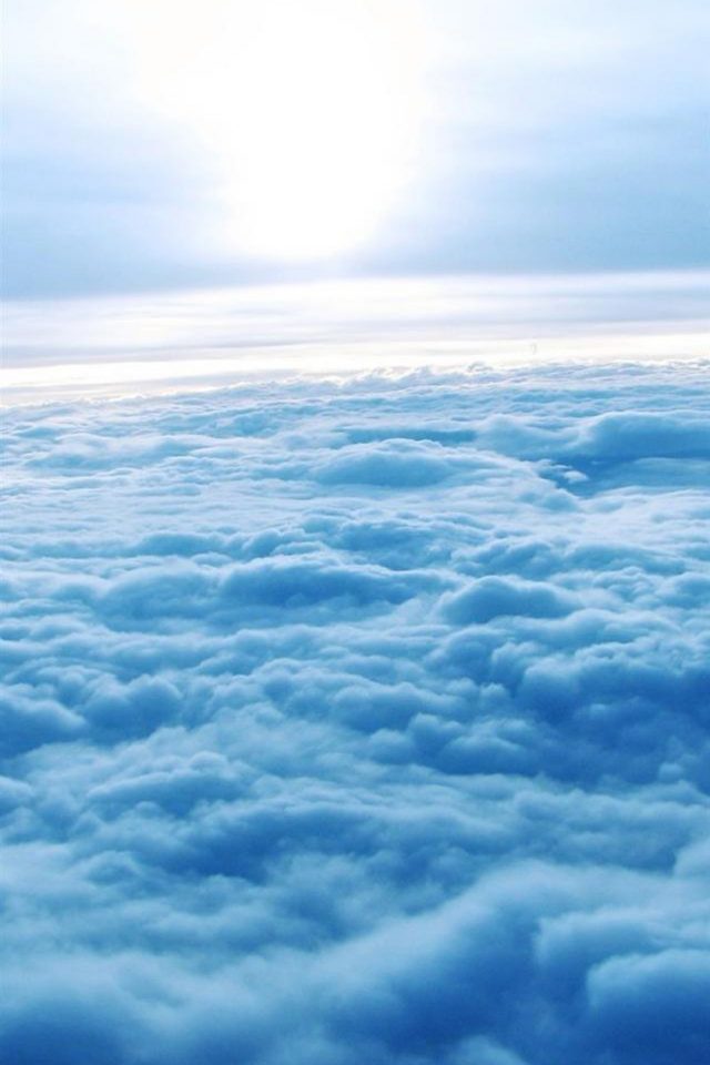 Above the clouds Android wallpaper
