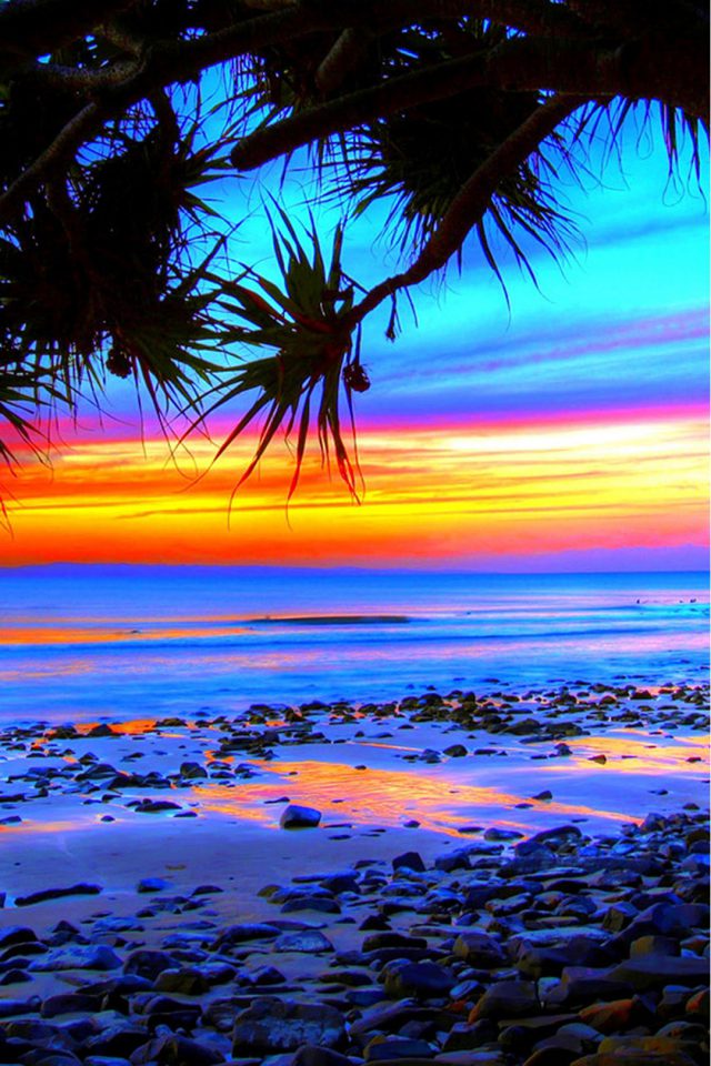 Beach Colorful Android wallpaper