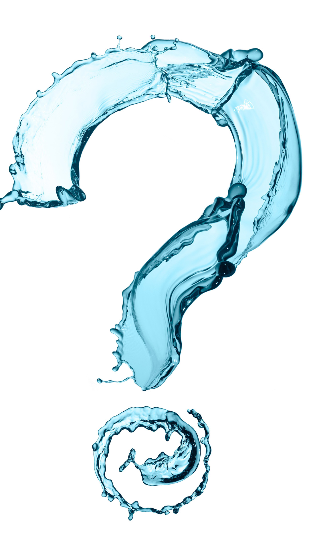 Creative Water question mark Android wallpaper