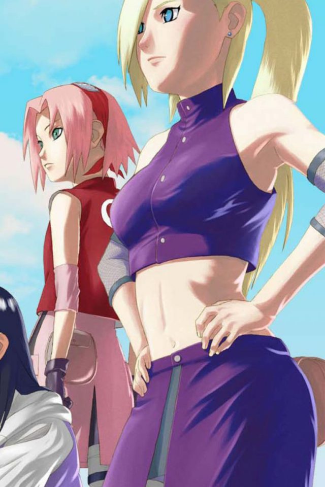 Ino and Sakura Android wallpaper