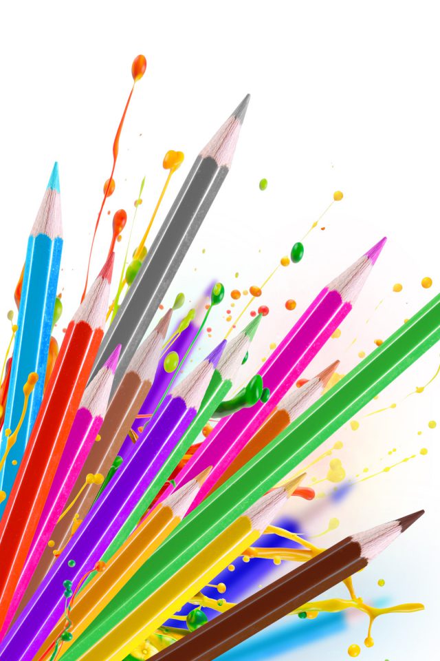 Colorful Pencils Android wallpaper