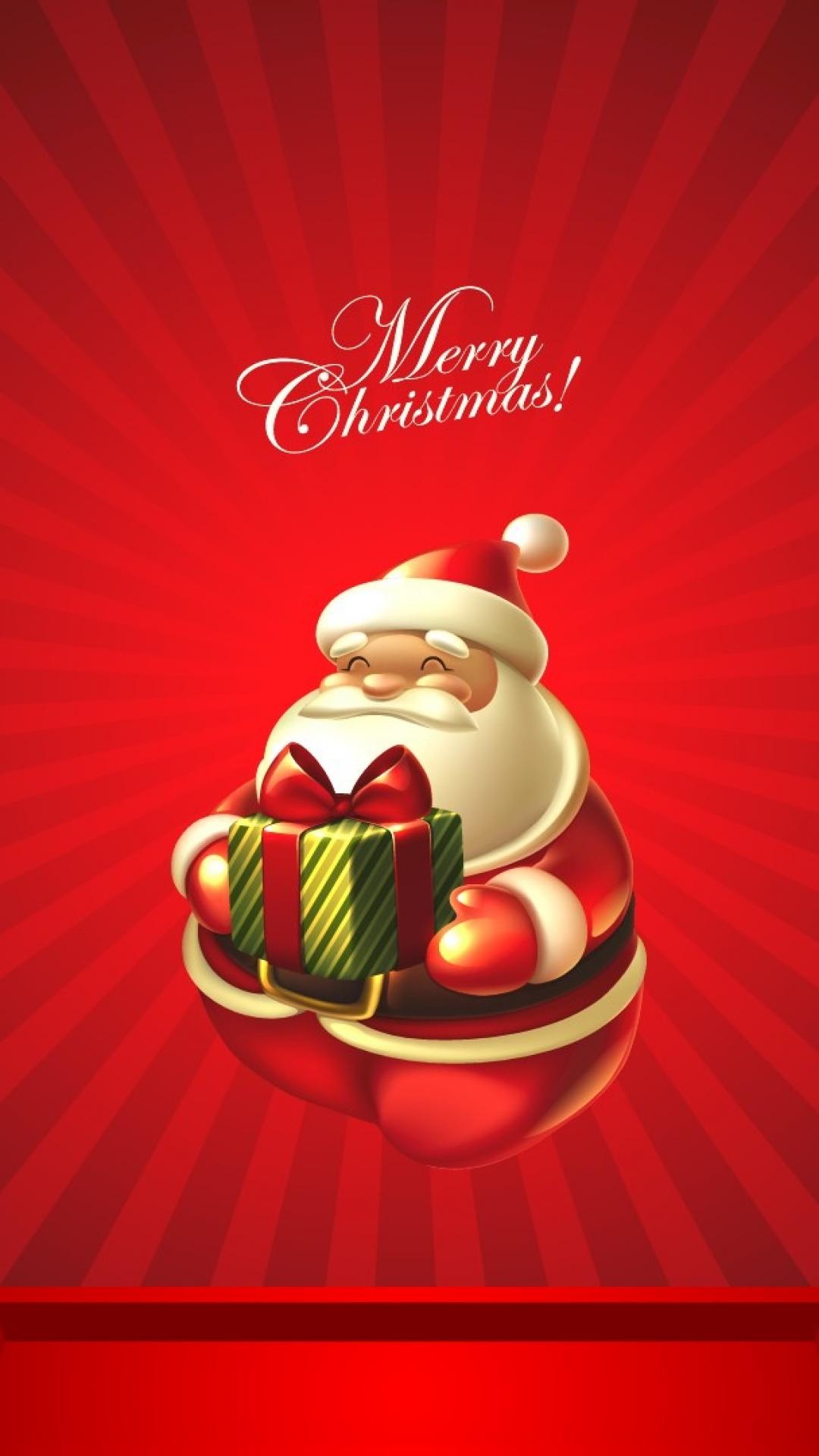 Santa Merry Christmas Android wallpaper
