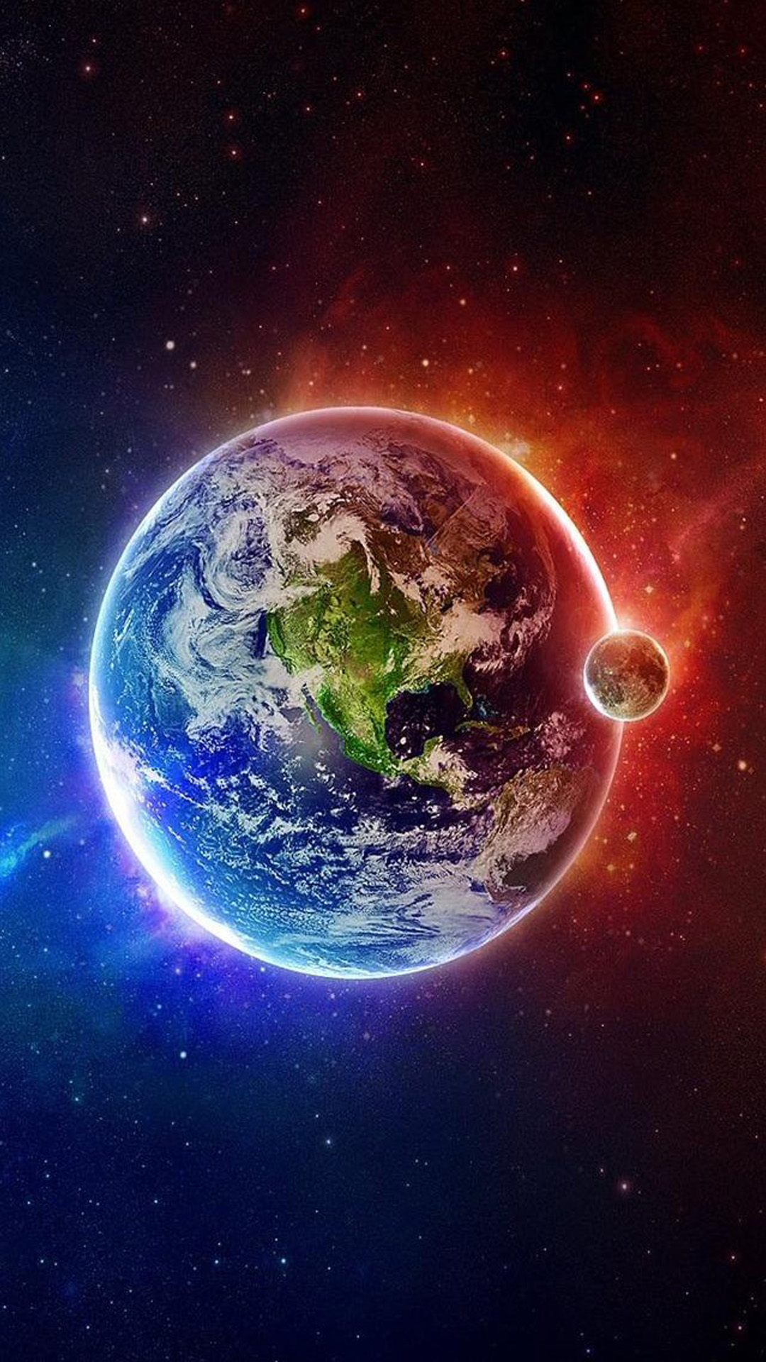 Beautiful Earth Space Android wallpaper