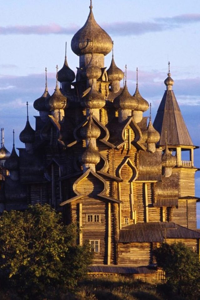 Church Of The Transfiguration Russia Android wallpaper