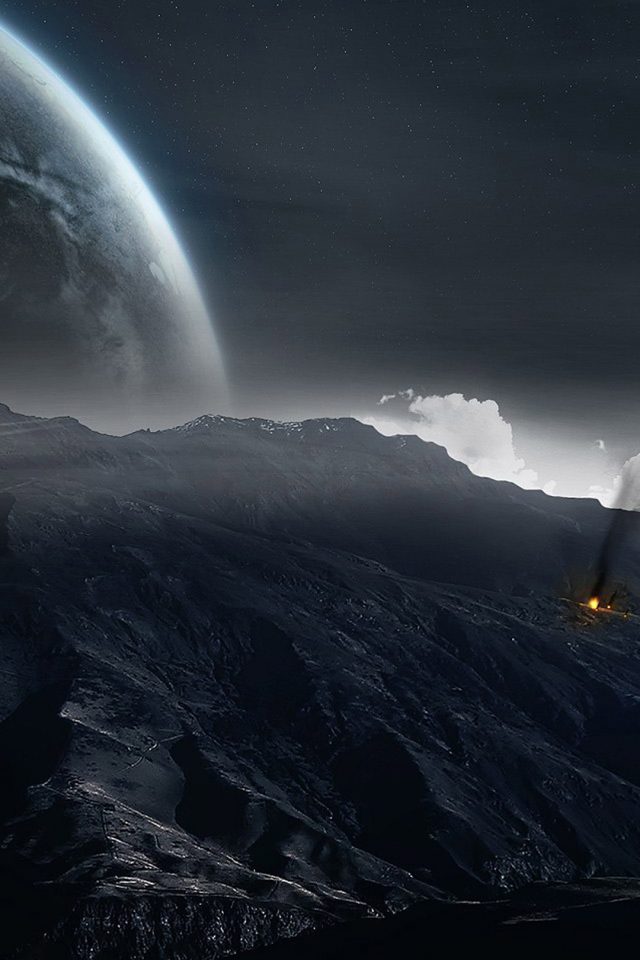 Extraterrestrial Volcanic Android wallpaper
