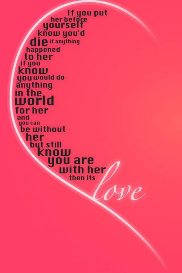 Love Quote Android wallpaper