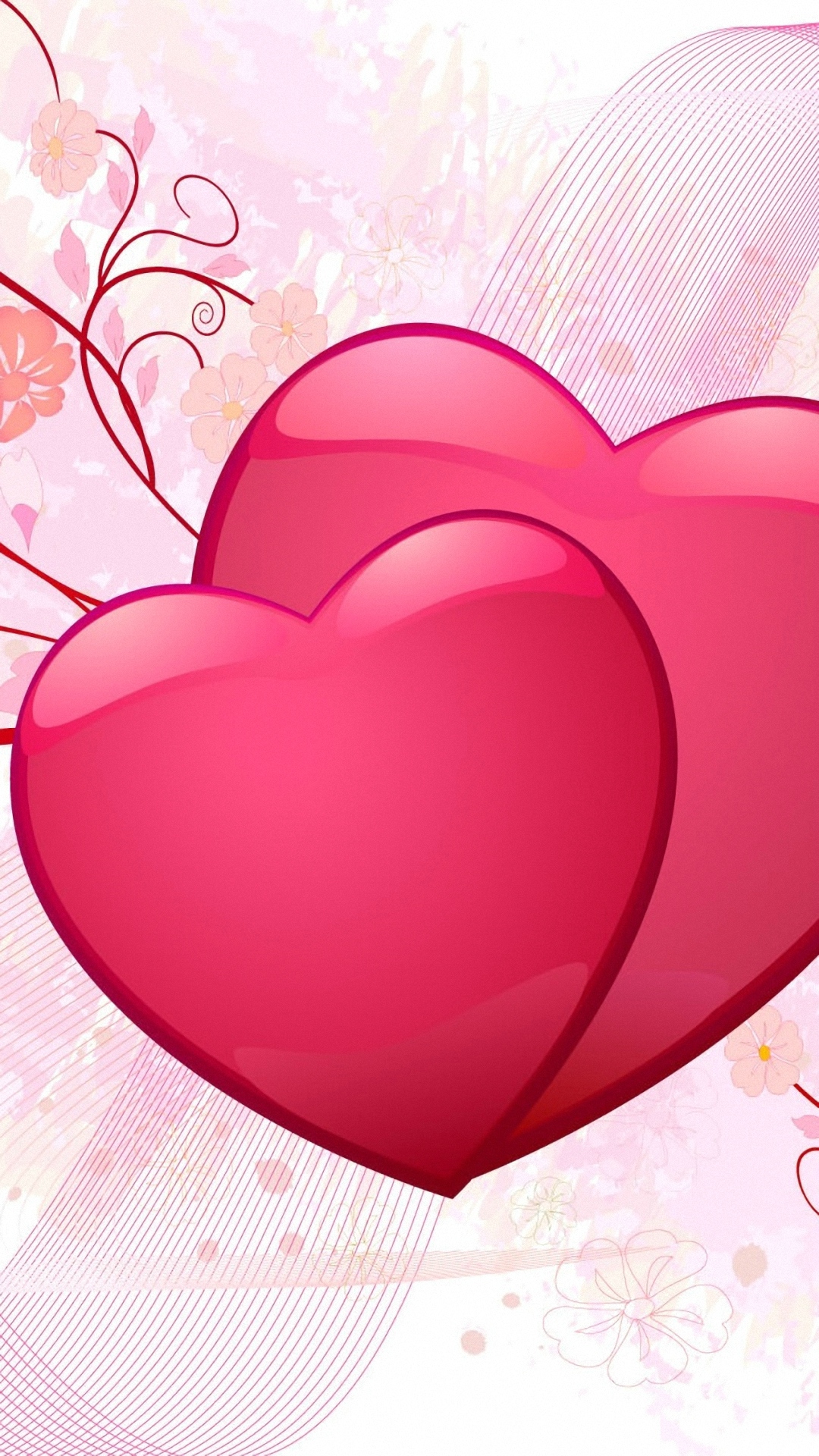 Valentine Day Hearts Android wallpaper
