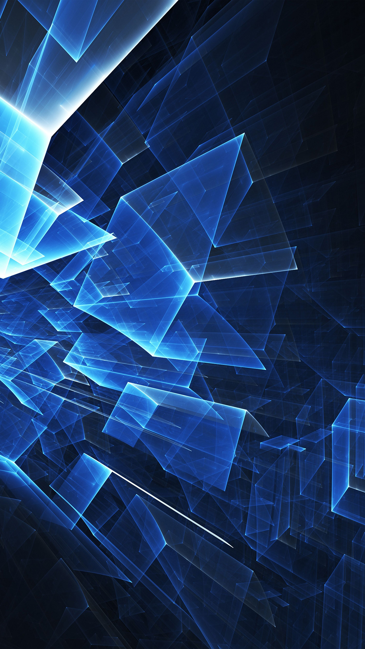 Blue Cube Pattern Android wallpaper