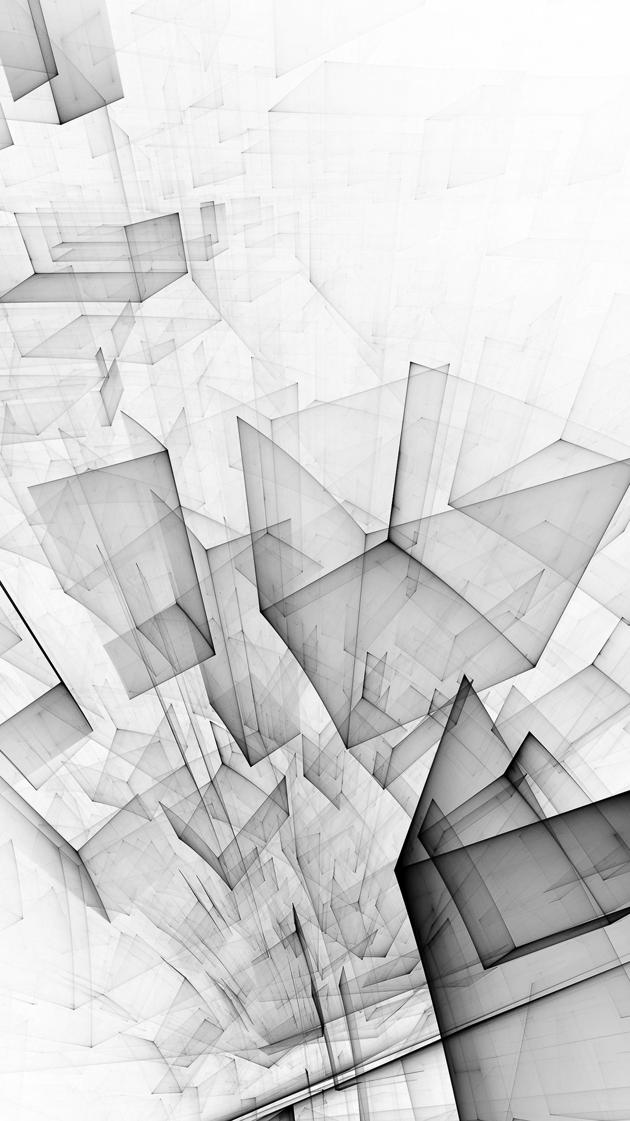 Abstract Bw White Cube Pattern Android wallpaper