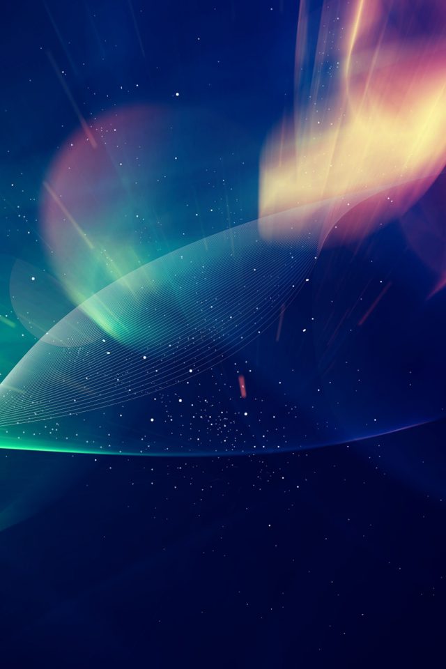 Abstract Lights Vector Illust Blue Android wallpaper