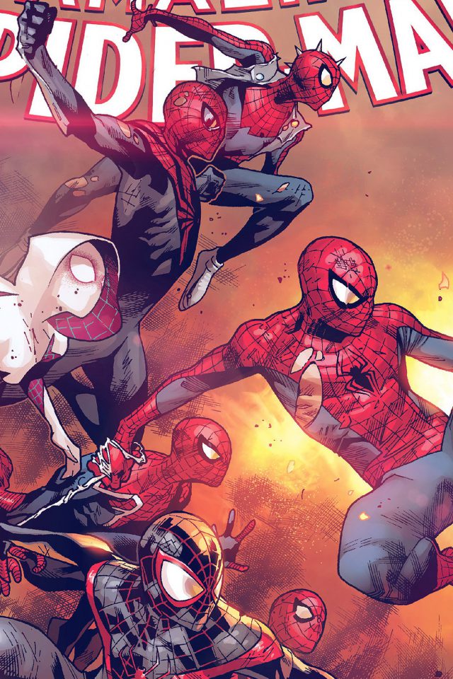 Amazing Spiderman Marvel Art Hero Film Anime Flare Android wallpaper