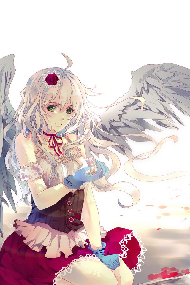 Angel Anime Girl Art Illust Android wallpaper