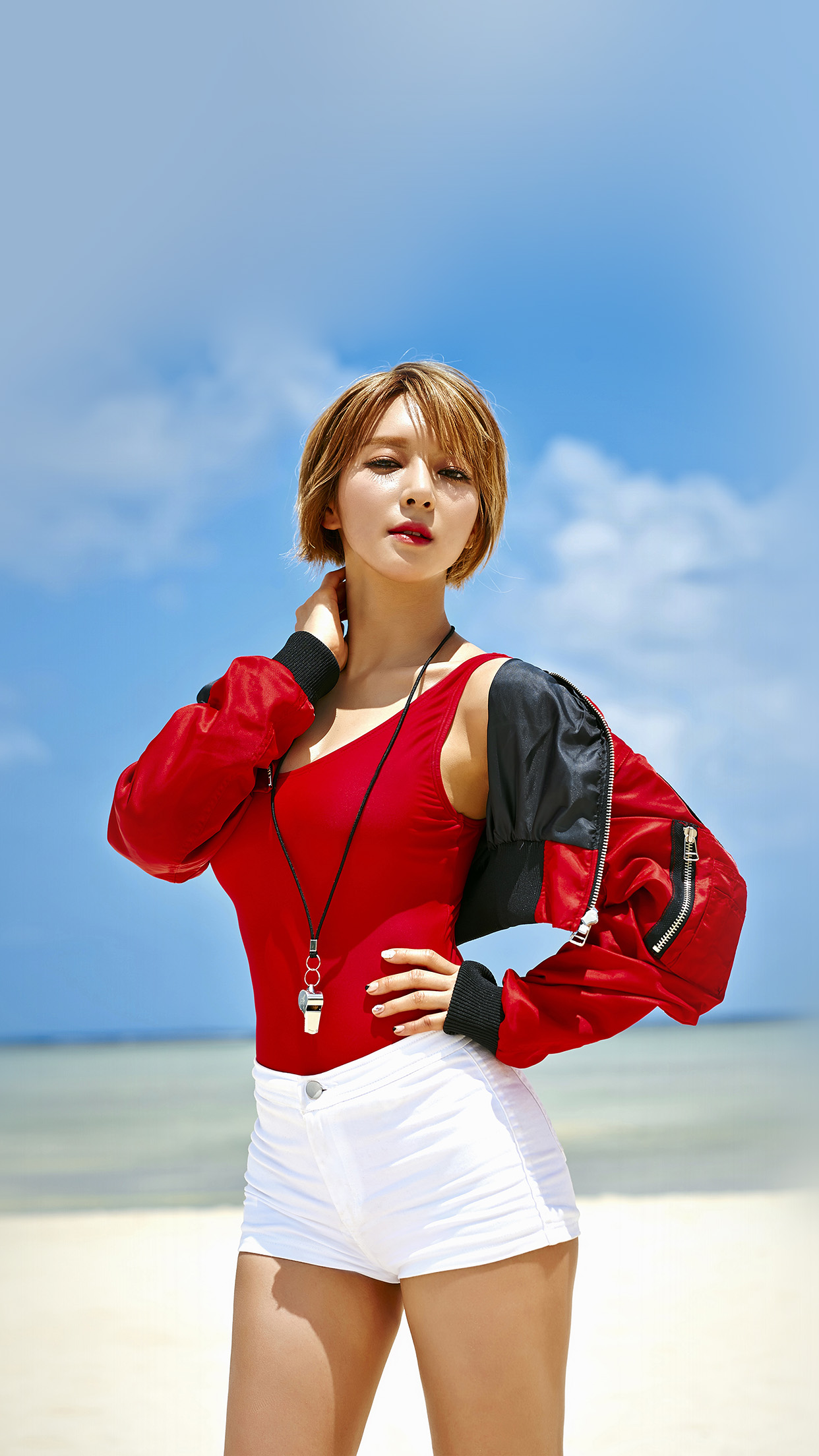 Aoa Choa Summer Ocean Vaction Girl Kpop Android Wallpaper Android Hd Wallpapers