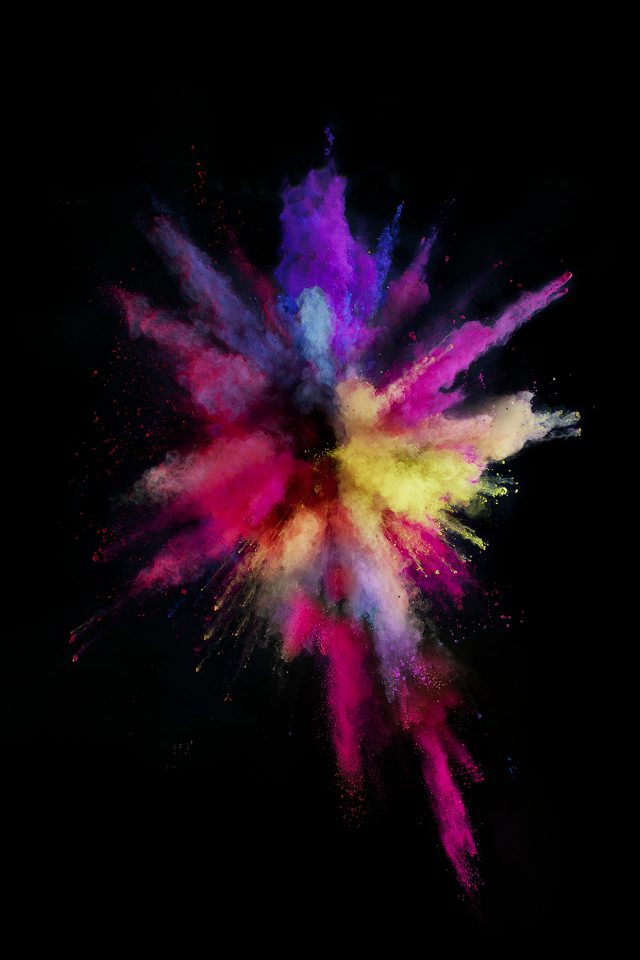 Apple Color Rainbow Red Dark Spark Ios9 Android wallpaper