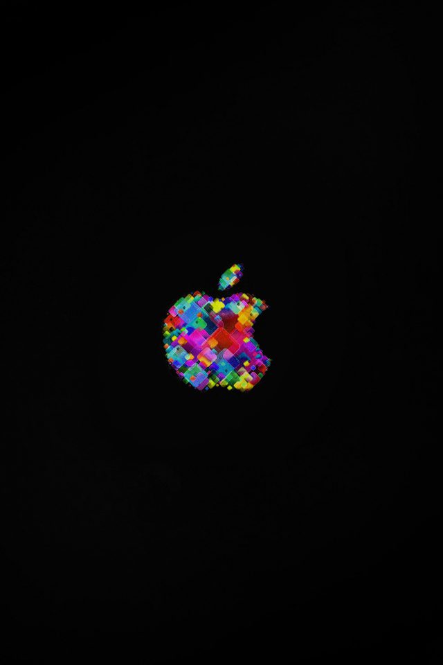 Apple Event Logo Art Dark Minimal Android wallpaper