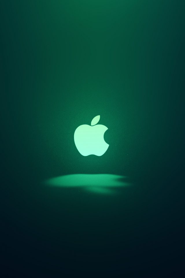 Apple Logo Love Mania Green Android wallpaper
