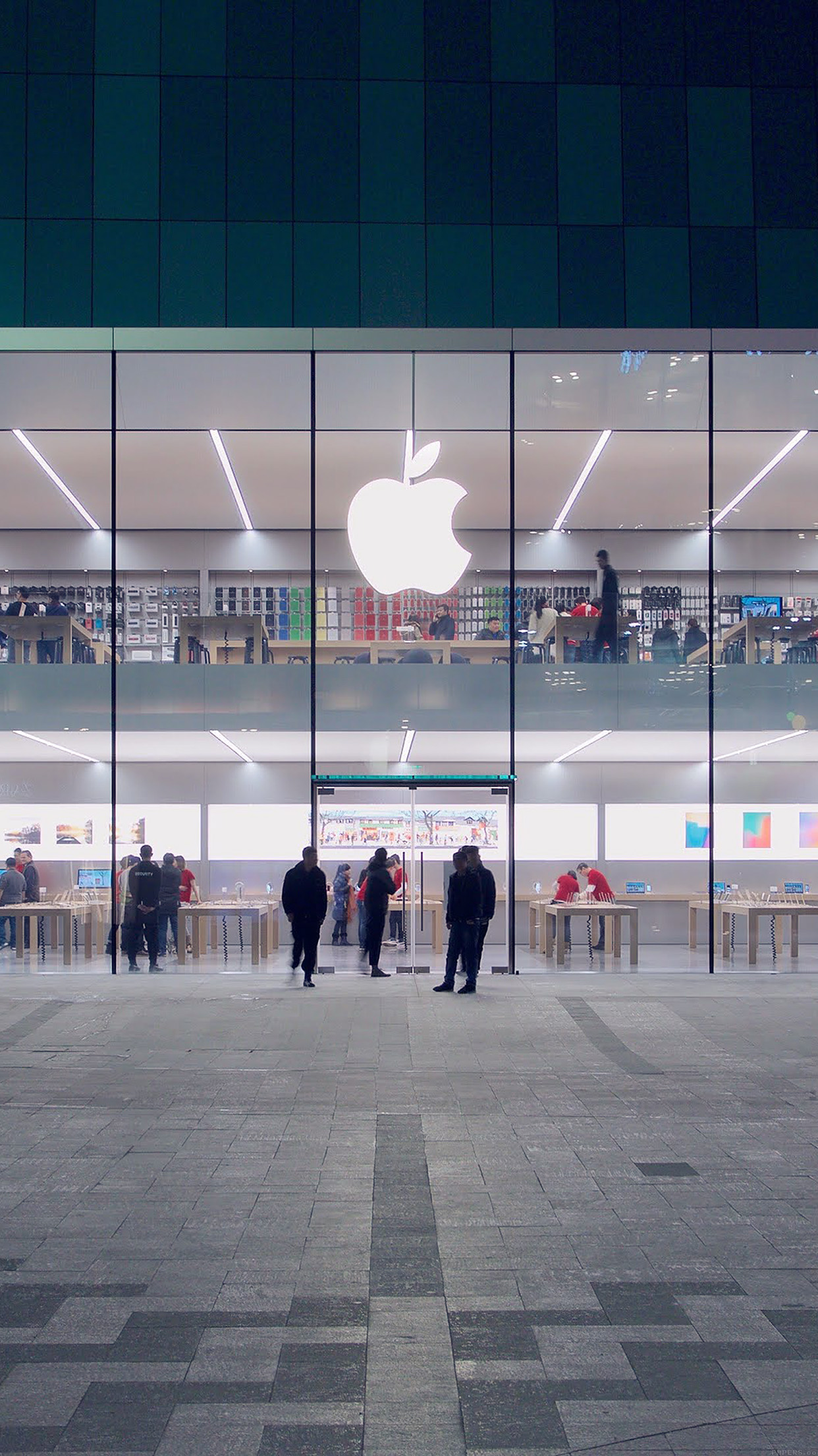 Apple Store Front Architecture City Android wallpaper