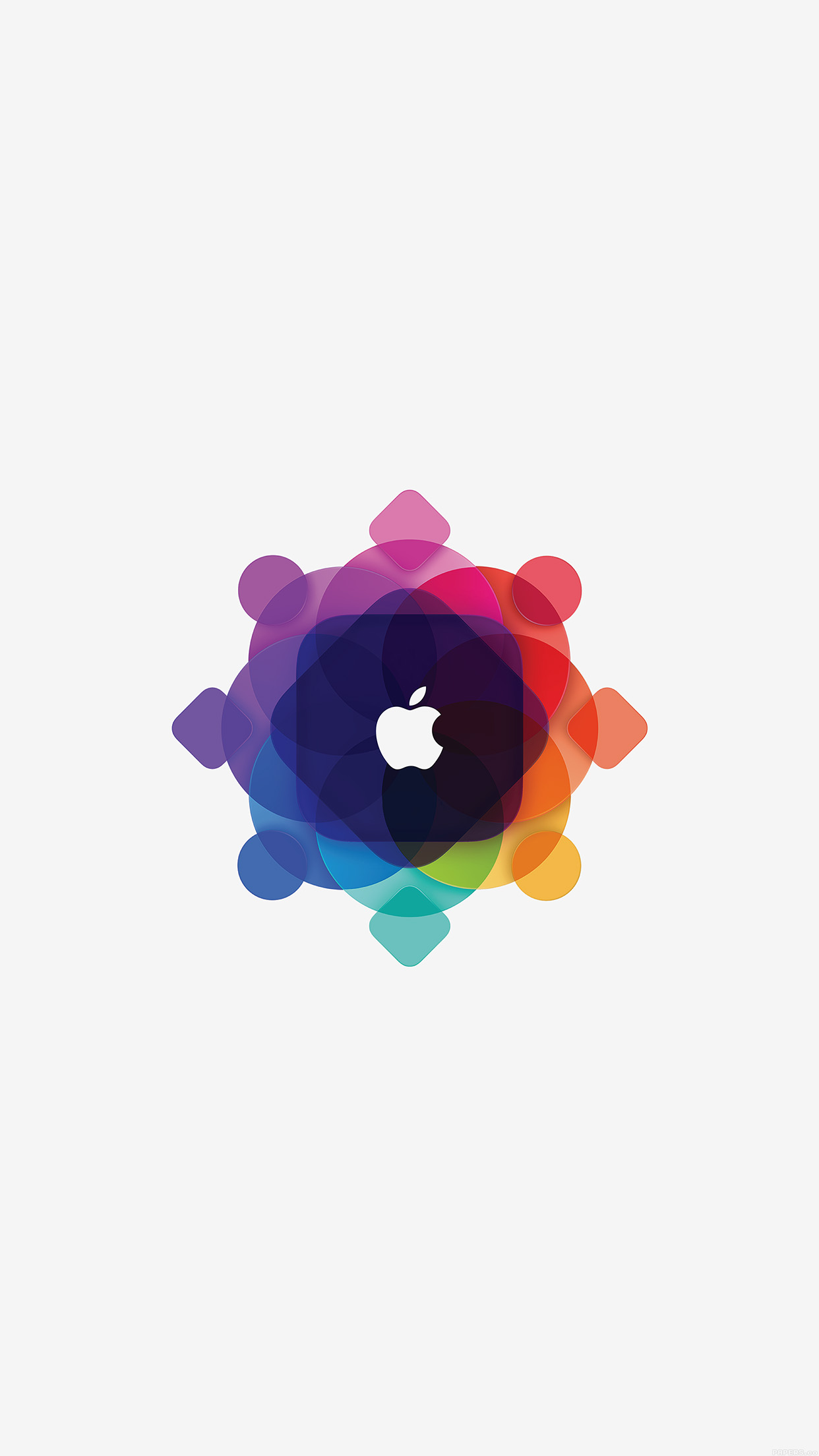 Apple Wwdc Art Logo Minimal White Android wallpaper