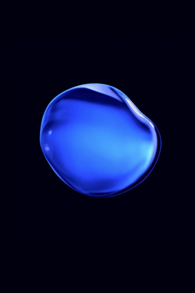 Apple IPhone7 Blue Bubble Apple Art Illustration Android wallpaper
