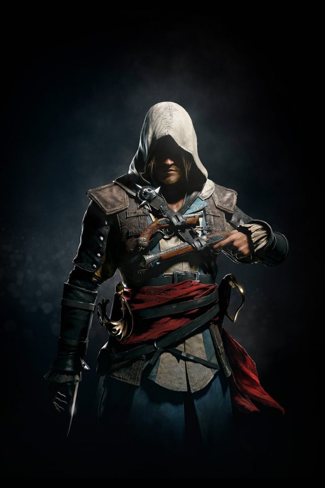 Assassins Creed 4 Dark Game Art Illust Android wallpaper