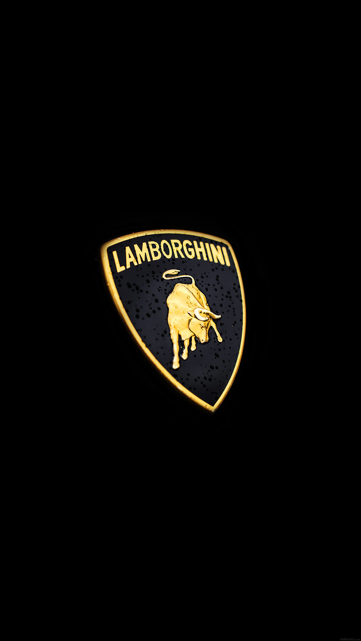Car Lamborghini Logo Art Minimal Dark Android wallpaper
