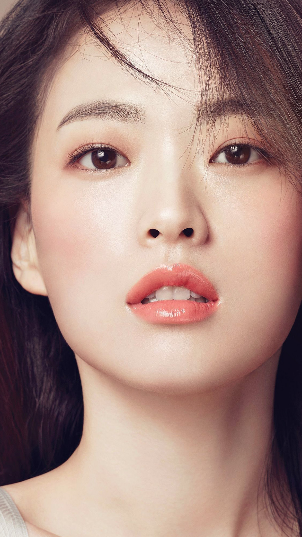 Girl Kpop Lips Cute Beauty Android wallpaper