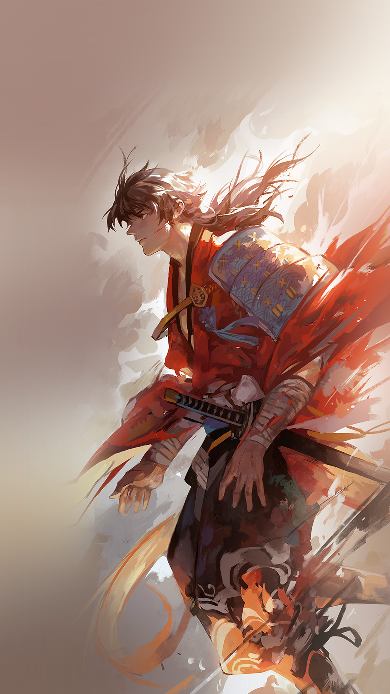 Hanyijie Hero Red Handsomeillustration Art Anime Android Wallpaper