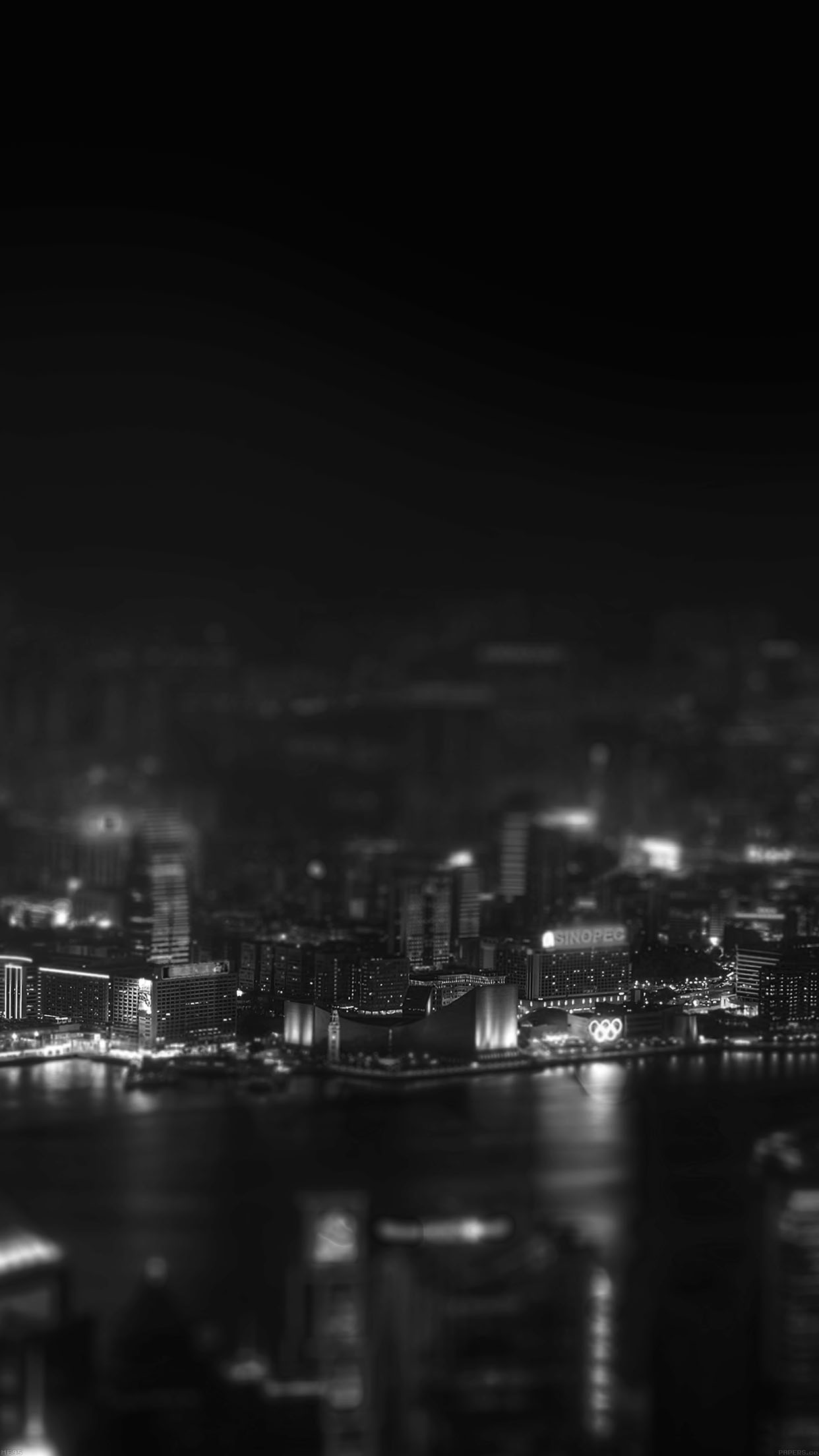 Hongkong Night Cityscapes Dark Android wallpaper