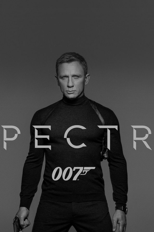 James Bond 007 Spectre Movie Film Poster Dark Bw Android wallpaper