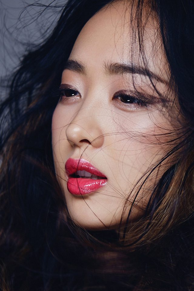 Kpop Leeminjung Cute Lips Red Android wallpaper