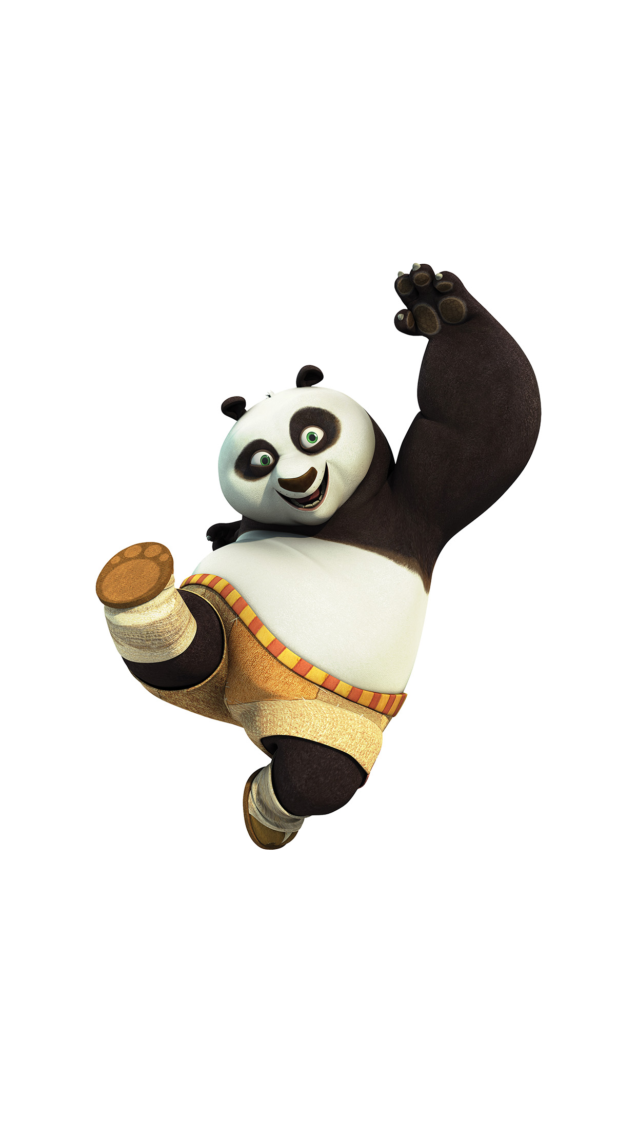 Kungfu Panda Animal Dreamworks Kick Cute Anime Android wallpaper