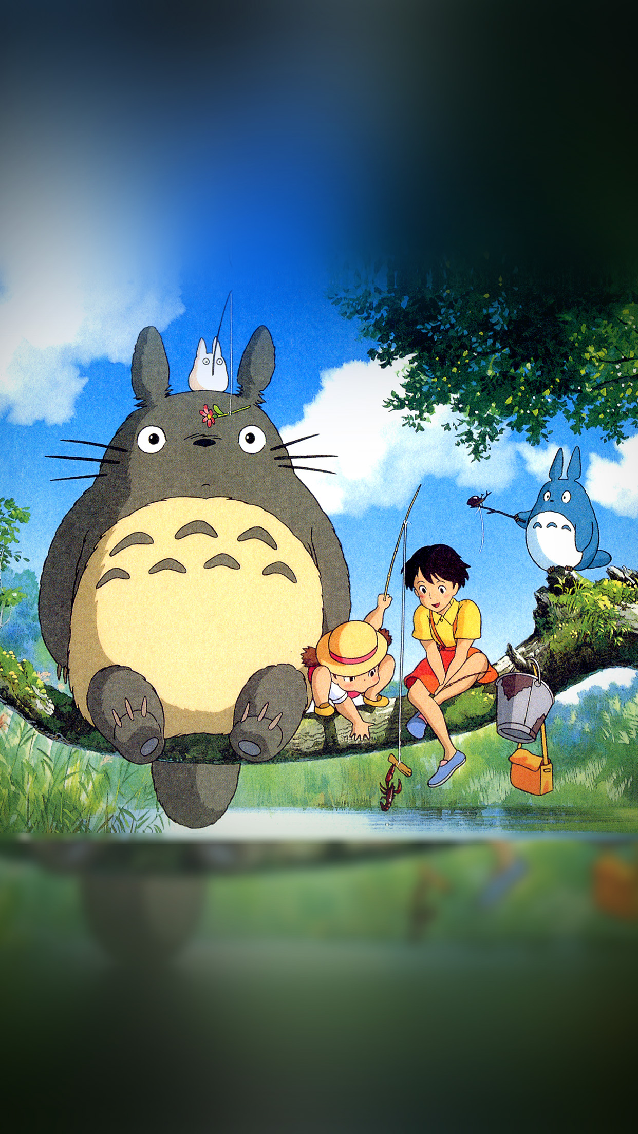 My Neighbor Totoro Anime Art Illustration Android wallpaper