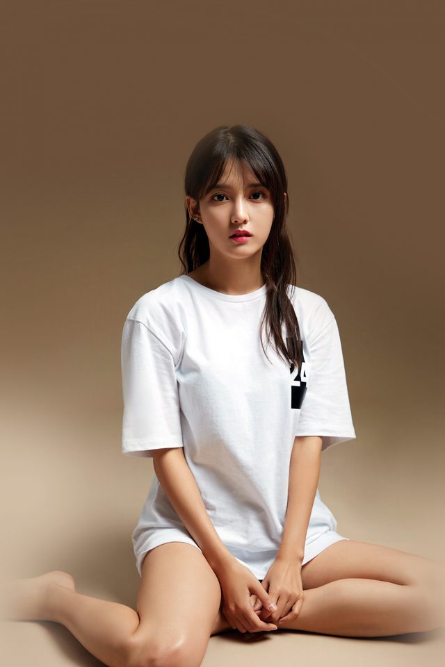 Nam Bora Kpop Girl White Brown Android wallpaper