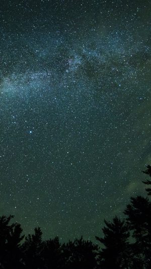 Nature Milkyway Space Sky Night Android wallpaper