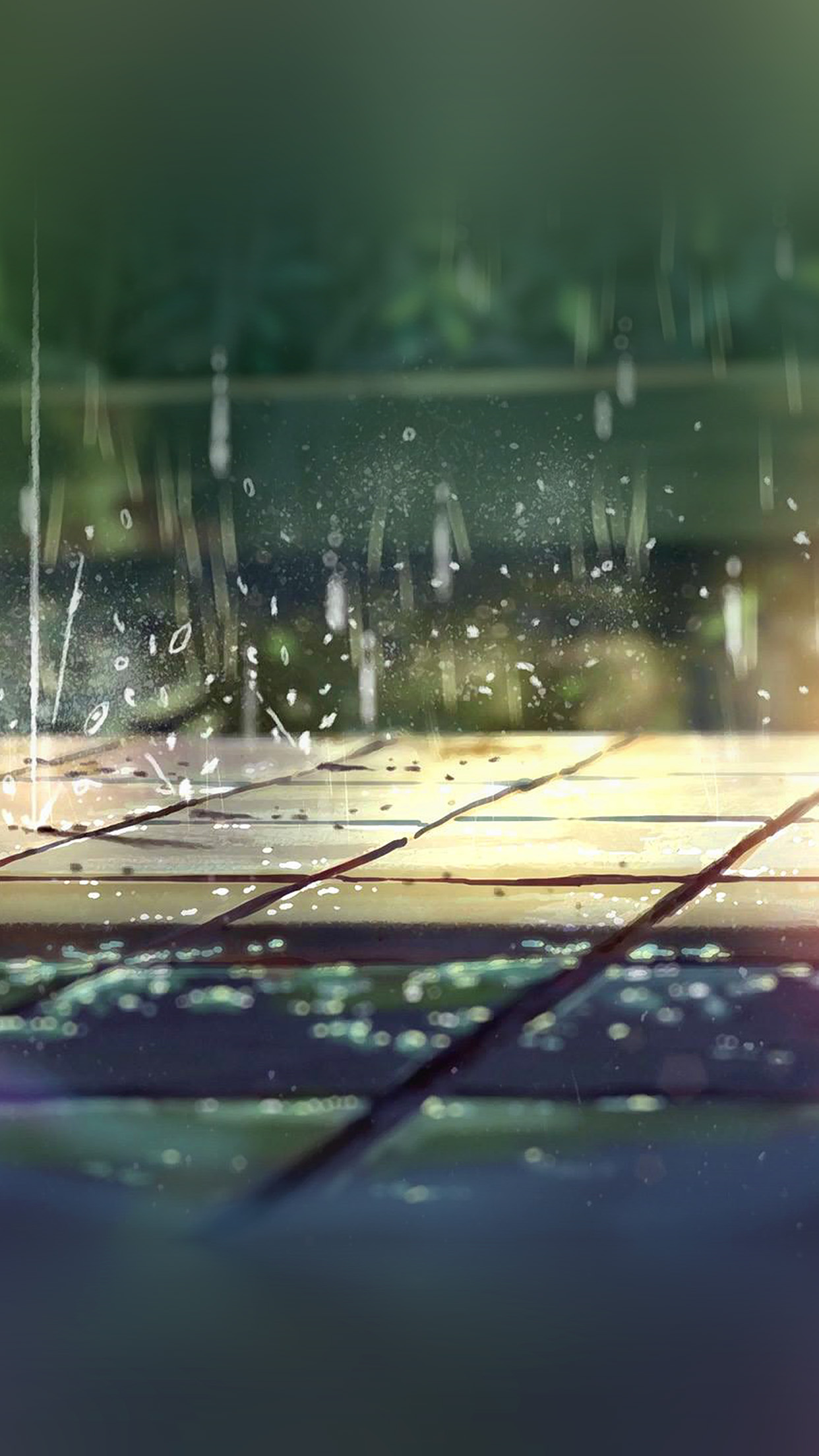 Rainning Illustration Anime Art Nature Android wallpaper