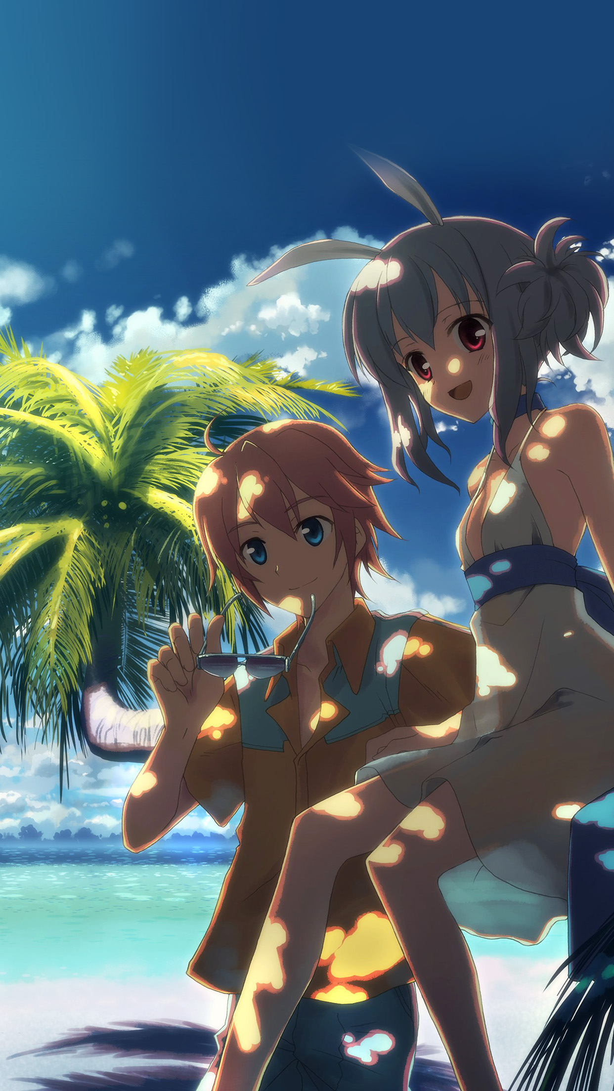 Sea Anime Art Illust Fun Summer Vacation Cute Android wallpaper