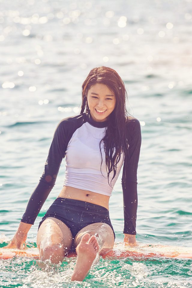 Seolhyun Sea Cute Kpop Summer Flare Android wallpaper