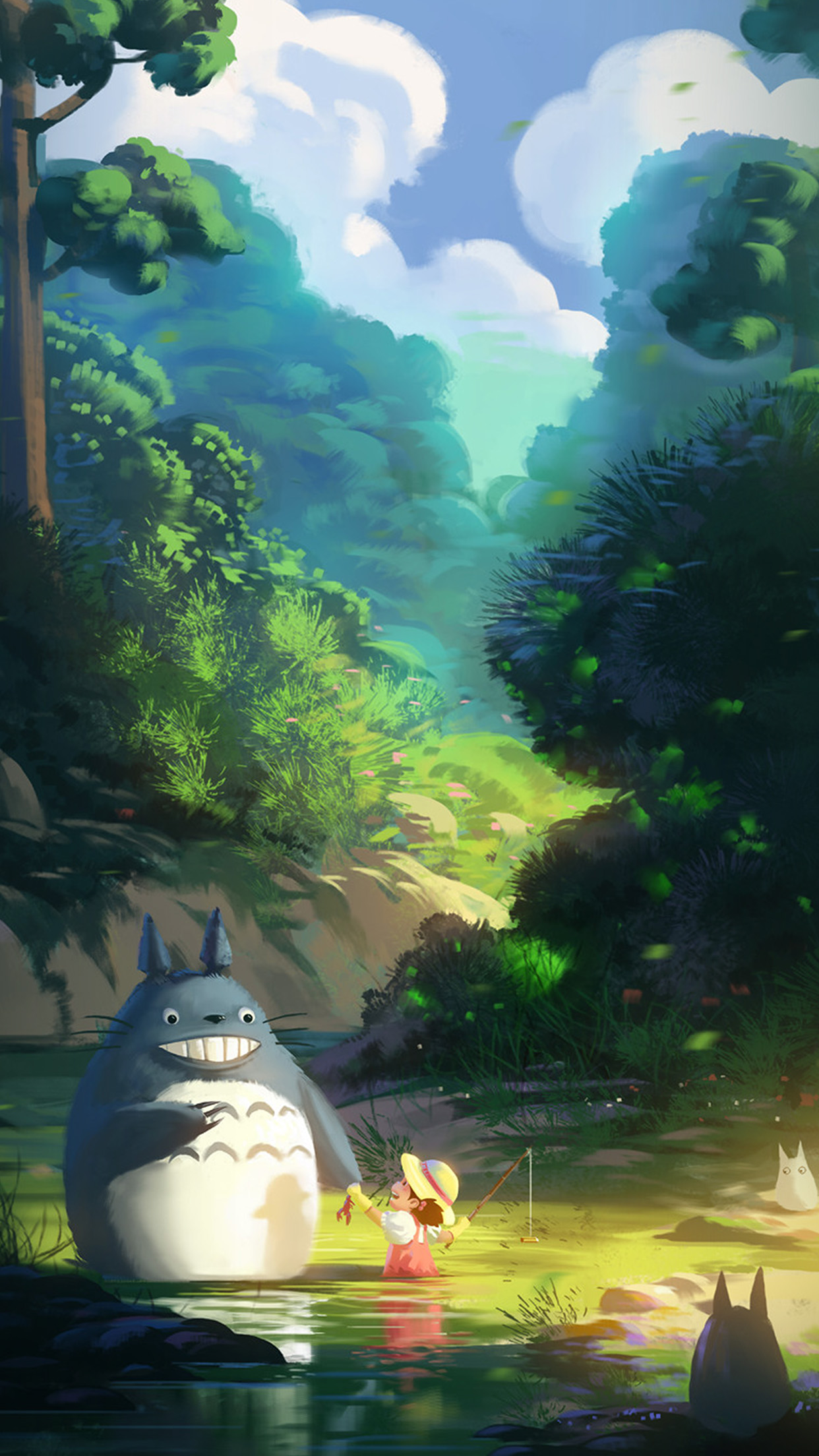 Totoro Anime Liang Xing Illustration Art Android Wallpaper Android Hd Wallpapers