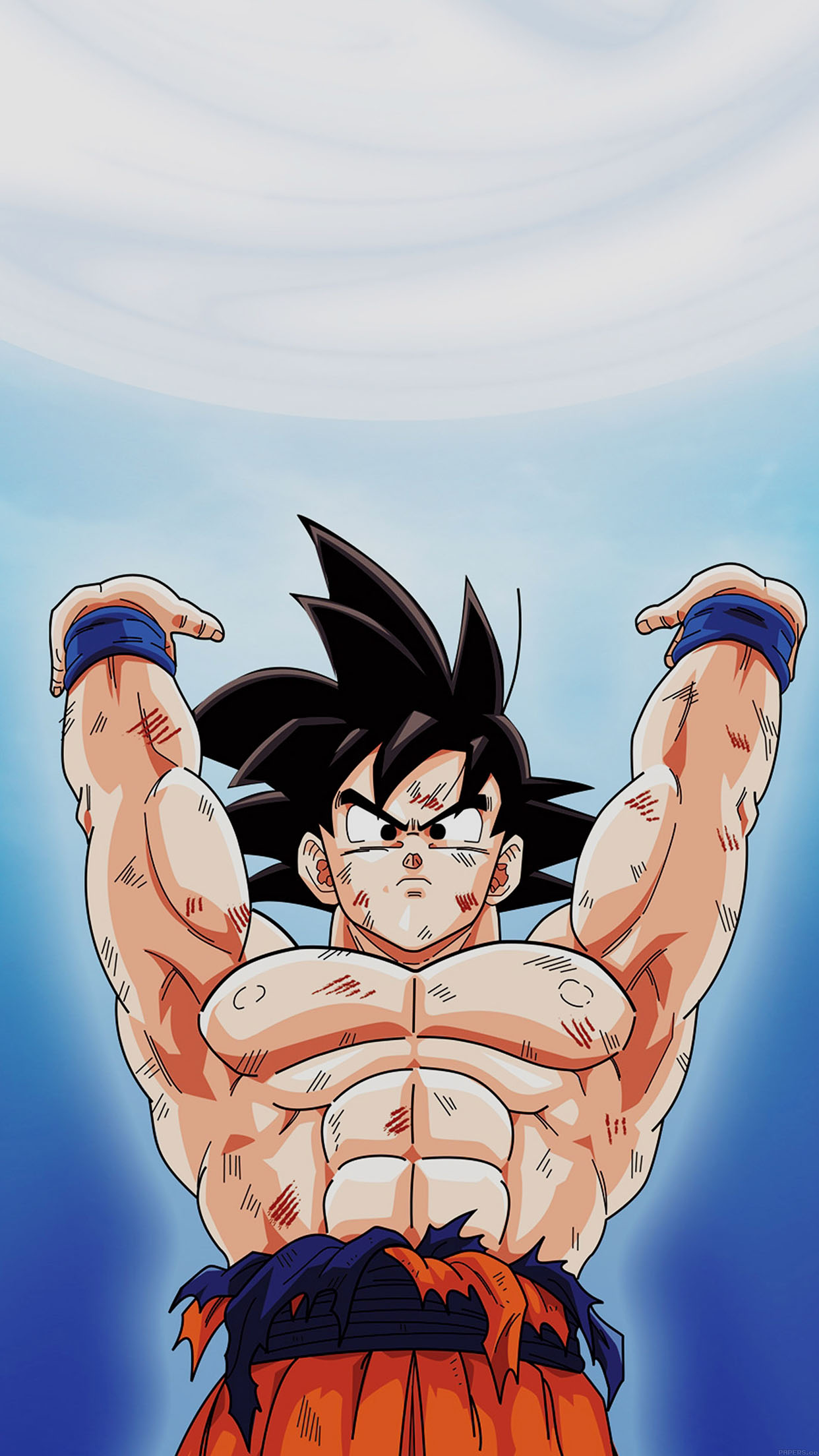 Wallpaper Goku Dragonball Energy Illust Anime Android wallpaper
