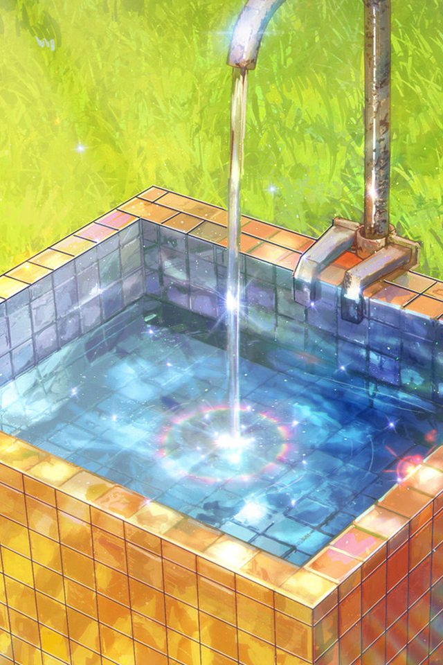 Water Anime Paint Color Illustration Art Arseniy Chebynkin Android wallpaper