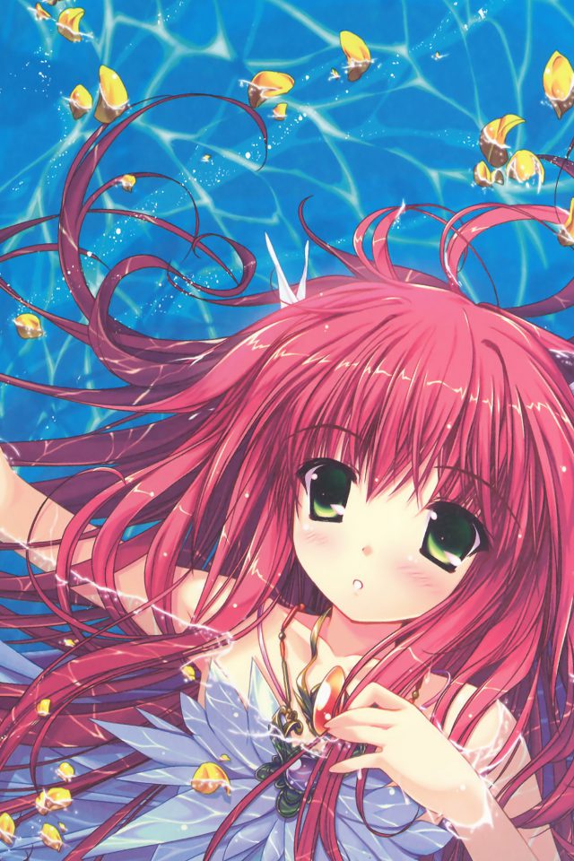 Water Anime Swimming Girl Art Android wallpaper
