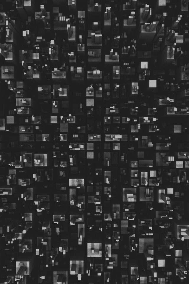 3d Art Building Dark Pattern Android wallpaper
