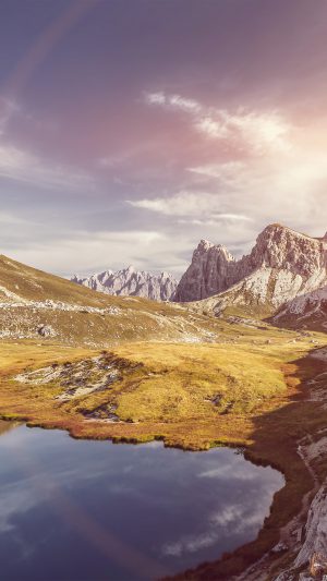 5k Apple Mountain Spring Nature Imac Flare Android wallpaper