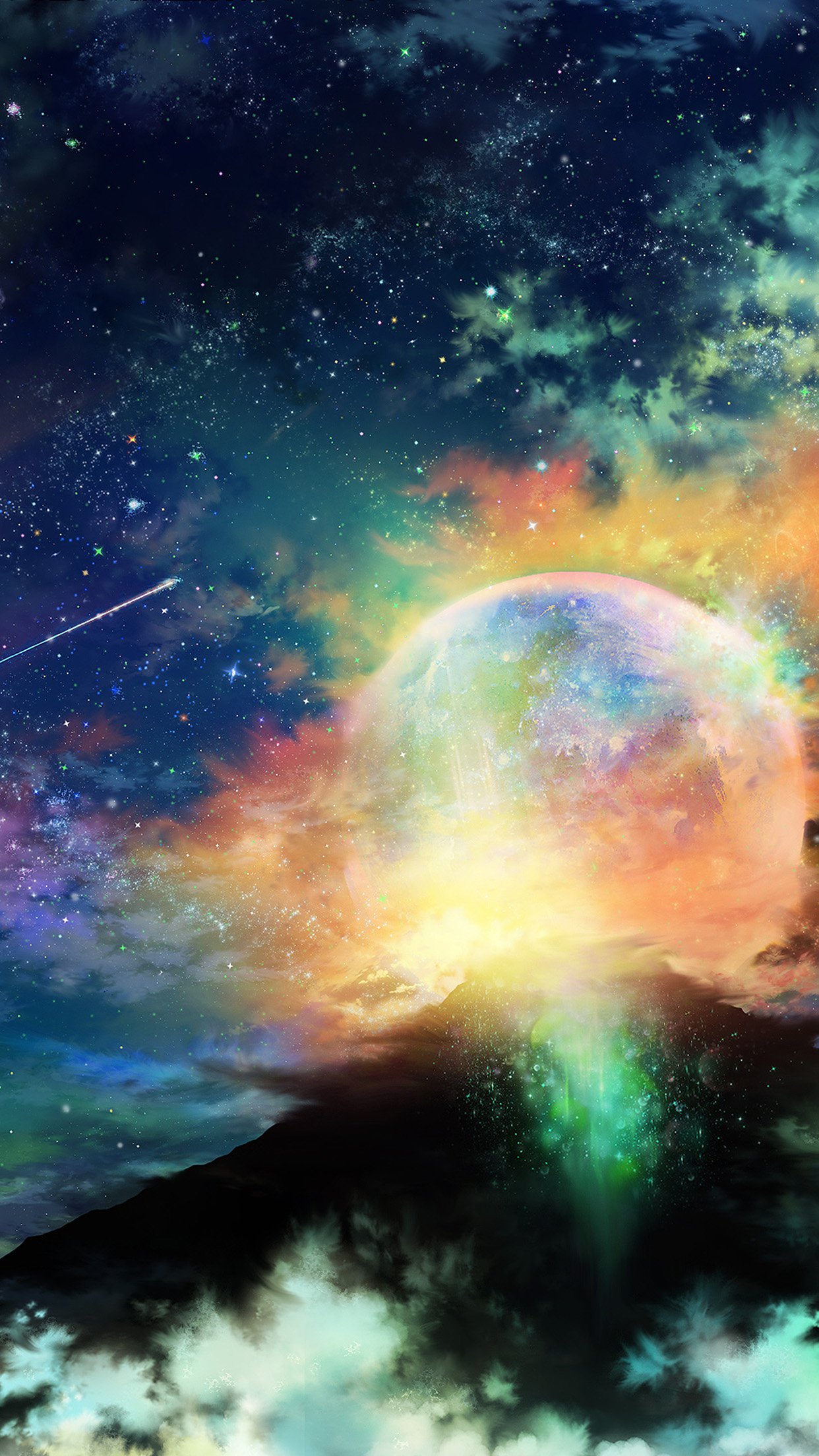 Amazing Night Sky Dark Star Space Android wallpaper