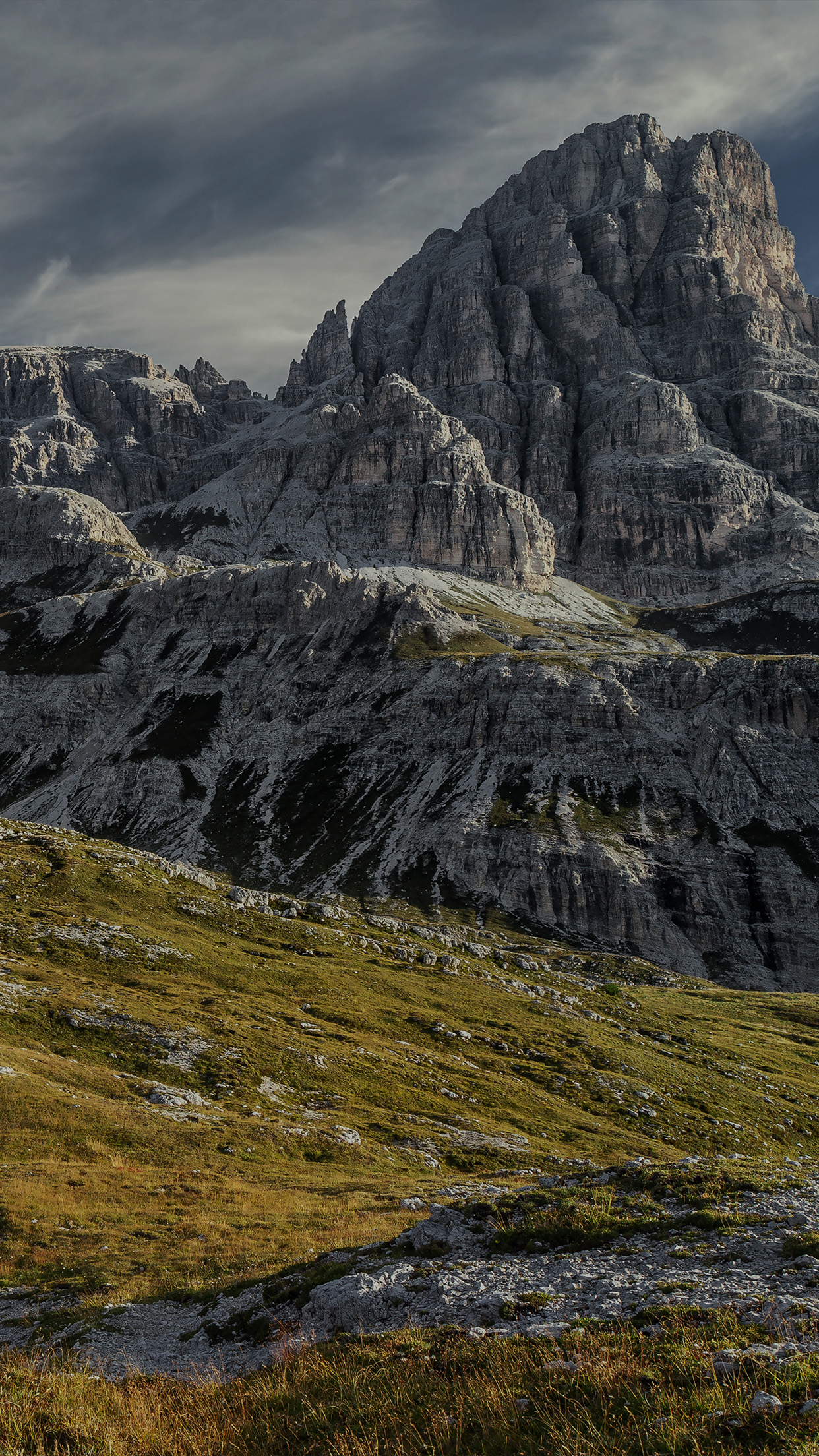 Apple 5k Imac Dark Mountain Nature Android wallpaper