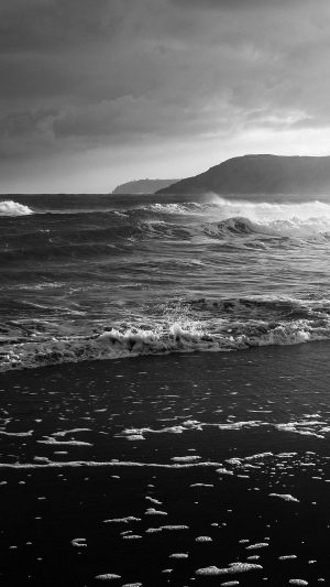 Beach Costal Nature Sea Water Summer Bw Summer Flare Android wallpaper