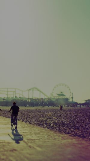 Beach People Happy Hour Nature Dark Android wallpaper