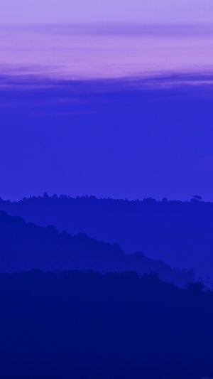 Blue Mountain Morning Sunrise Nature Android wallpaper