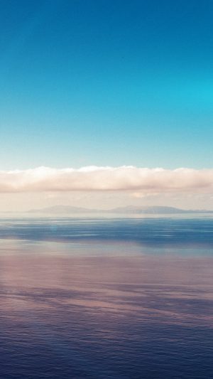 Blue Sky Nature Ocean View Flare Android wallpaper