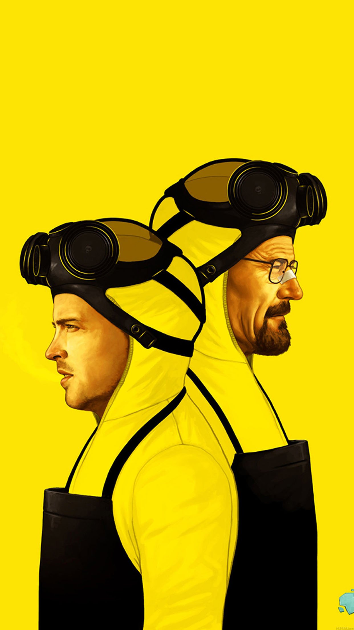 Breaking Bad Yellow Film Art Android wallpaper